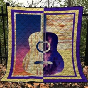 Guitar Quilt Blanket Ver 15  Quilt